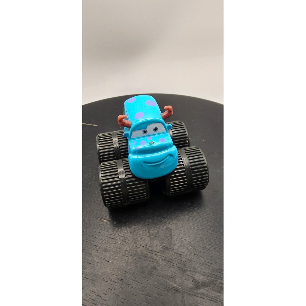 Disney Pixar Cars Toon Monster Truck Mater Sulley Blue Purple Horns Diecast